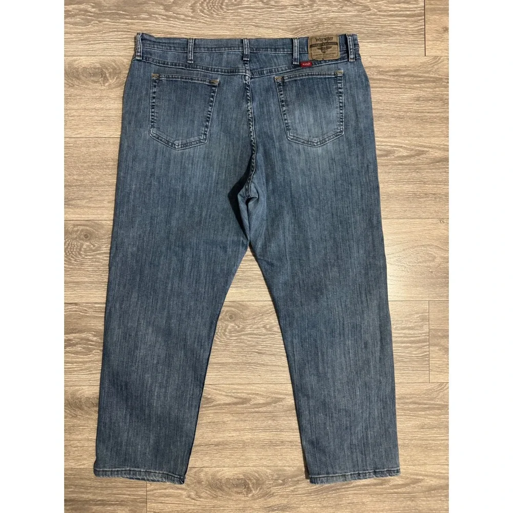 Wrangler‎ Premium Quality Comfort Western Mens Straight Leg Jeans Blue 40x27